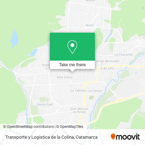 Transporte y Logística de la Colina map