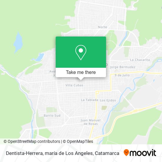 Dentista-Herrera, maría de Los Angeles map