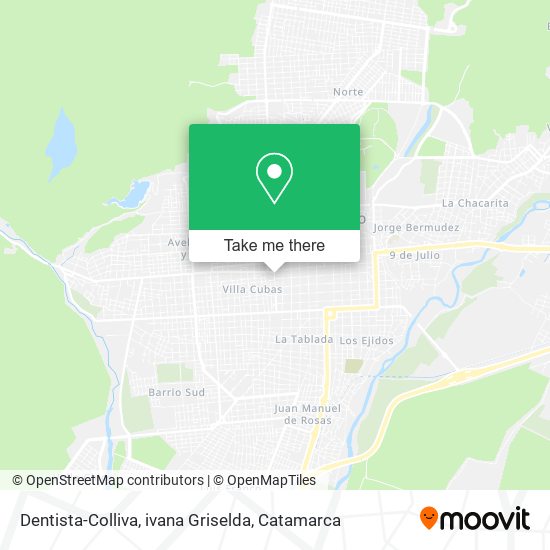 Dentista-Colliva, ivana Griselda map