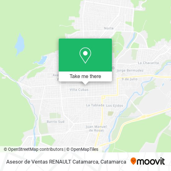 Mapa de Asesor de Ventas RENAULT Catamarca