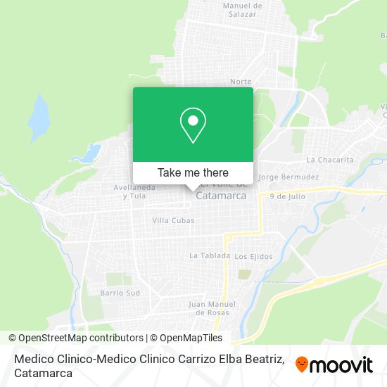 Medico Clinico-Medico Clinico Carrizo Elba Beatriz map