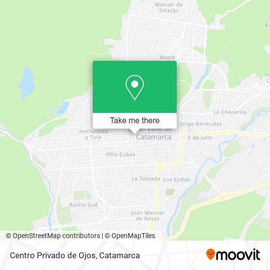 Mapa de Centro Privado de Ojos