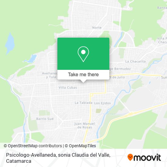 Psicologo-Avellaneda, sonia Claudia del Valle map