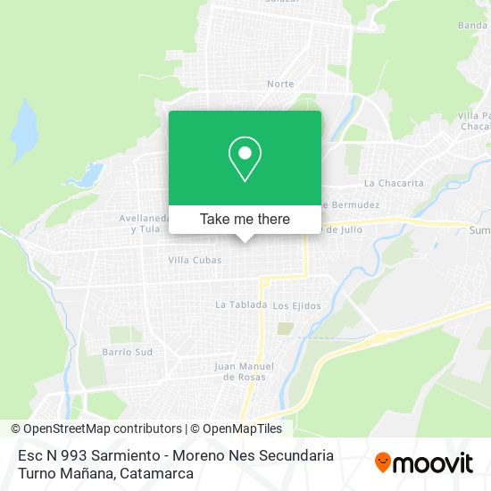 Esc N 993 Sarmiento - Moreno Nes Secundaria Turno Mañana map