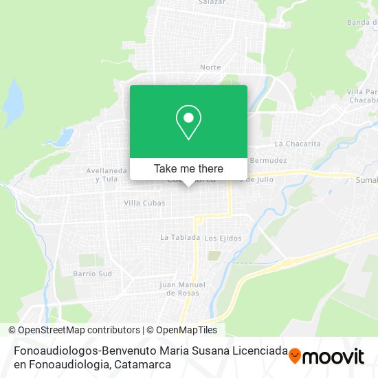 Fonoaudiologos-Benvenuto Maria Susana Licenciada en Fonoaudiologia map