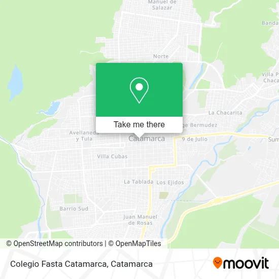 Colegio Fasta Catamarca map