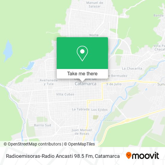 Radioemisoras-Radio Ancasti 98.5 Fm map