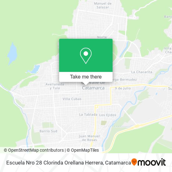 Mapa de Escuela Nro 28 Clorinda Orellana Herrera