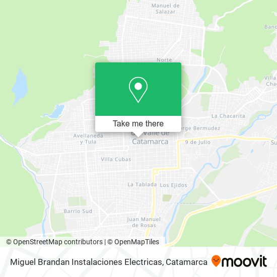 Mapa de Miguel Brandan Instalaciones Electricas