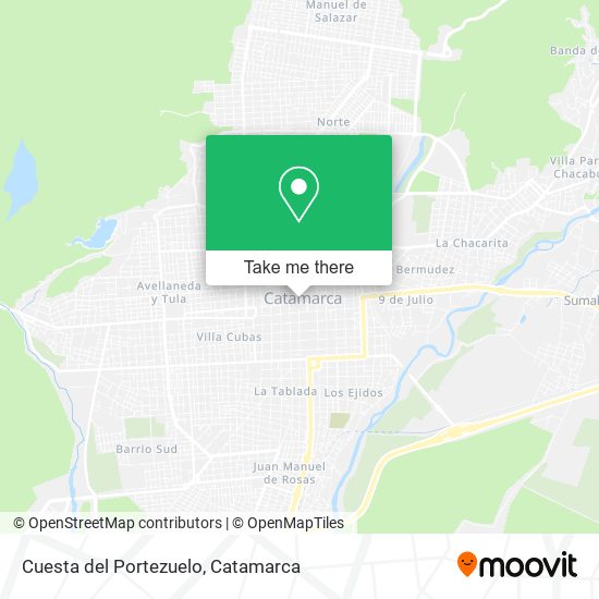 Cuesta del Portezuelo map