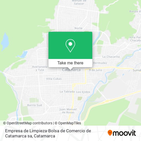 Mapa de Empresa de Limpieza-Bolsa de Comercio de Catamarca sa