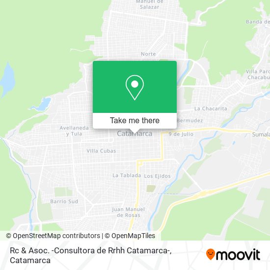 Mapa de Rc & Asoc. -Consultora de Rrhh Catamarca-