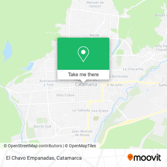 El Chavo Empanadas map