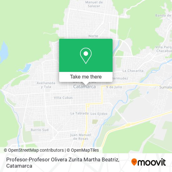 Profesor-Profesor Olivera Zurita Martha Beatriz map