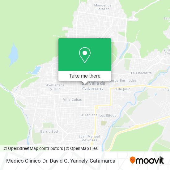 Medico Clinico-Dr. David G. Yannely map