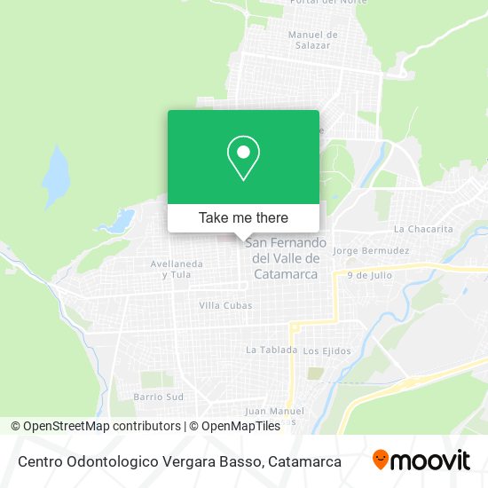 Mapa de Centro Odontologico Vergara Basso