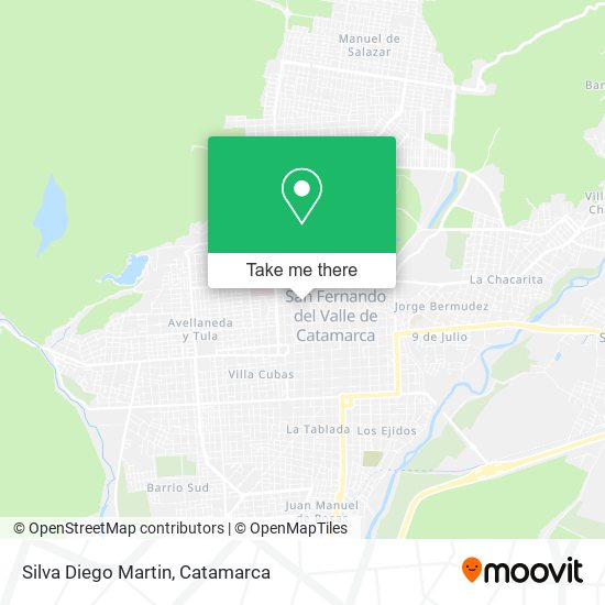 Silva Diego Martin map