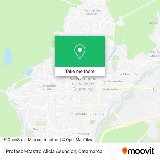 Profesor-Castro Alicia Asuncion map