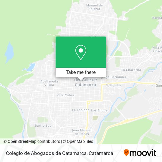Colegio de Abogados de Catamarca map