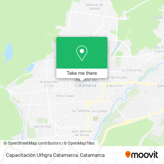 Mapa de Capacitación Uthgra Catamarca