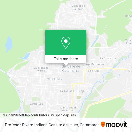 Profesor-Rivero Indiana Ceselte del Huer map