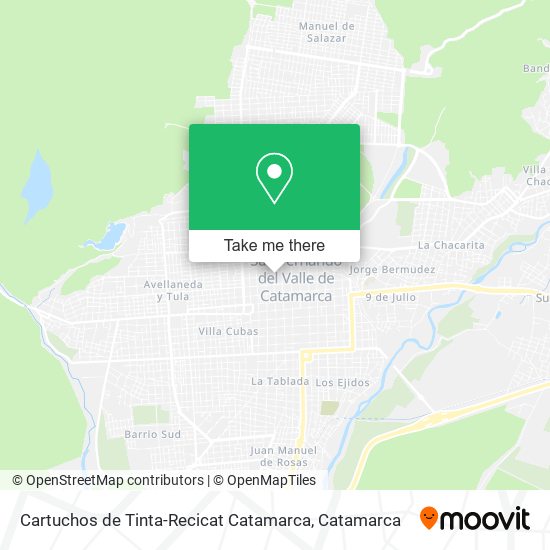 Cartuchos de Tinta-Recicat Catamarca map