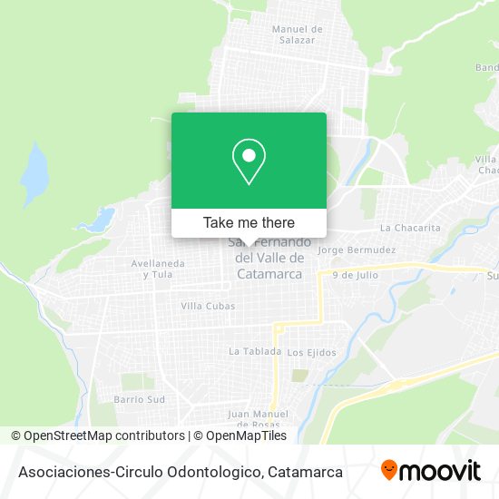 Asociaciones-Circulo Odontologico map