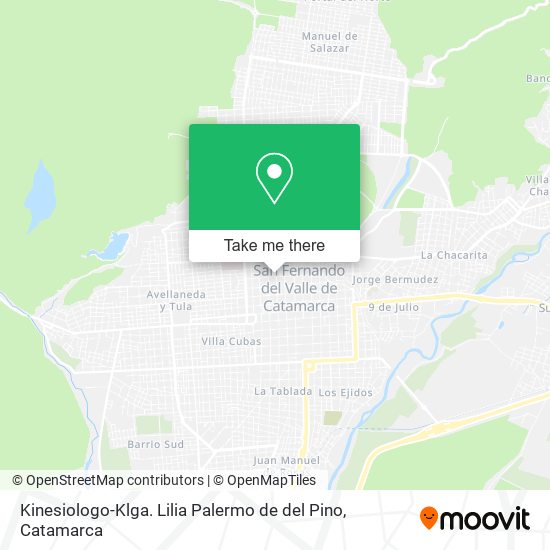 Kinesiologo-Klga. Lilia Palermo de del Pino map