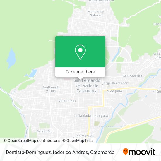 Mapa de Dentista-Domínguez, federico Andres