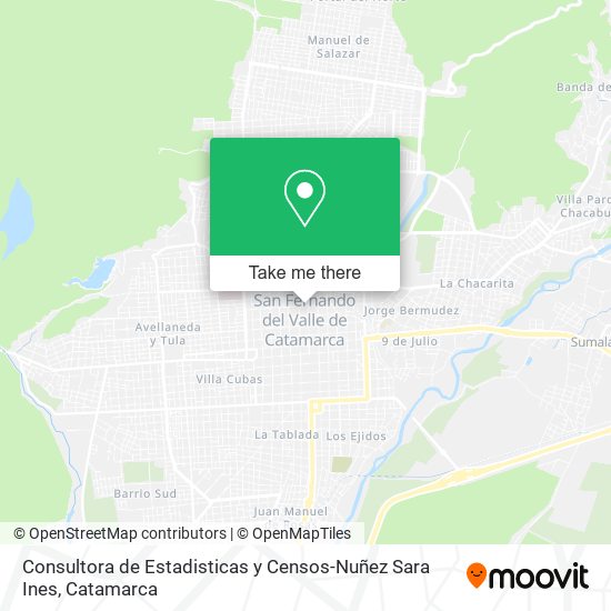 Consultora de Estadisticas y Censos-Nuñez Sara Ines map