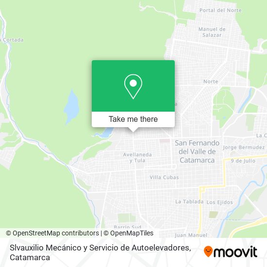 Slvauxilio Mecánico y Servicio de Autoelevadores map