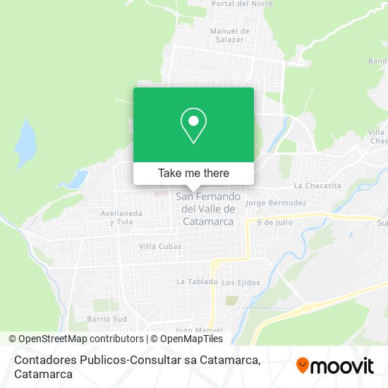 Contadores Publicos-Consultar sa Catamarca map