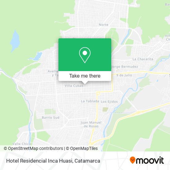 Hotel Residencial Inca Huasi map