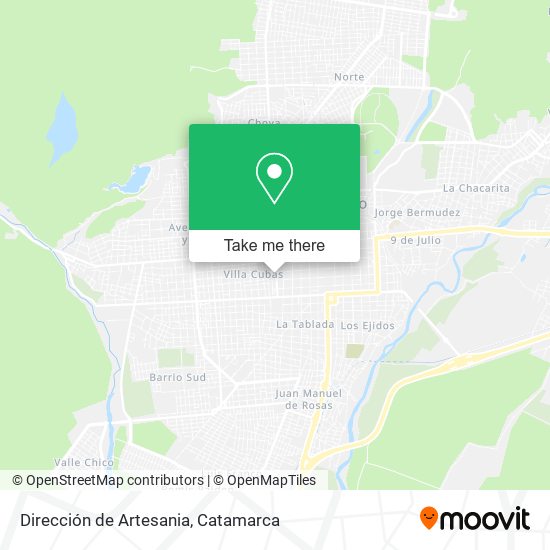 Dirección de Artesania map