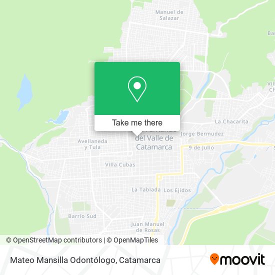 Mapa de Mateo Mansilla Odontólogo