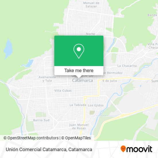 Unión Comercial Catamarca map