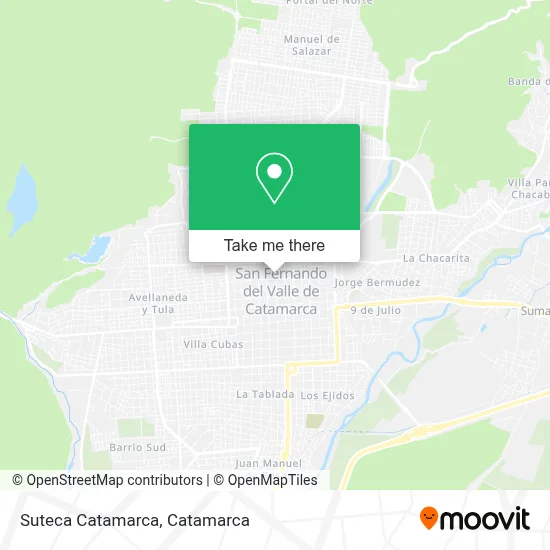 Suteca Catamarca map