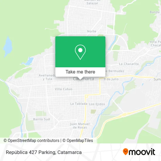 Mapa de República 427 Parking