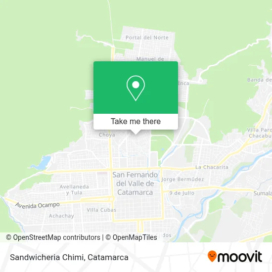 Sandwicheria Chimi map