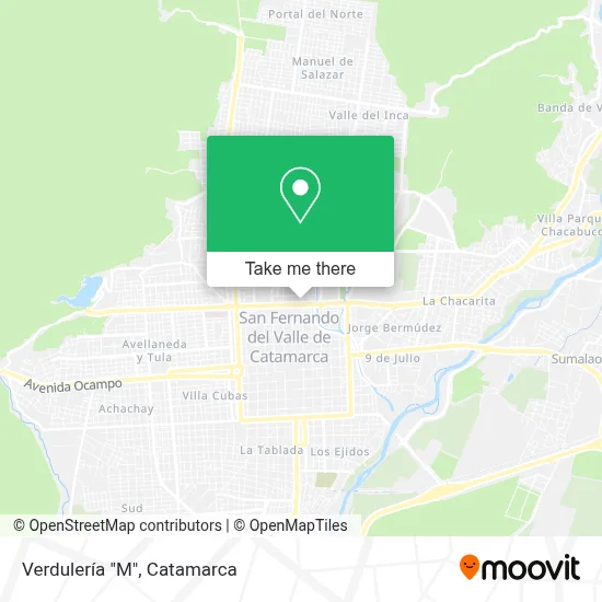 Verdulería  "M" map