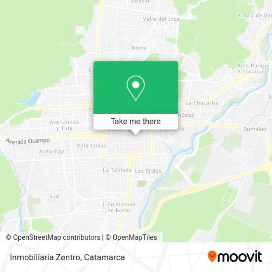 Inmobiliaria Zentro map