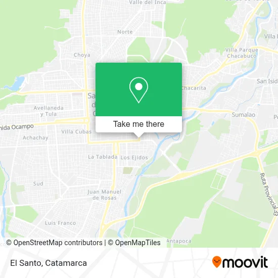 El Santo map