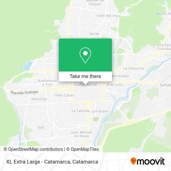 XL Extra Large - Catamarca map