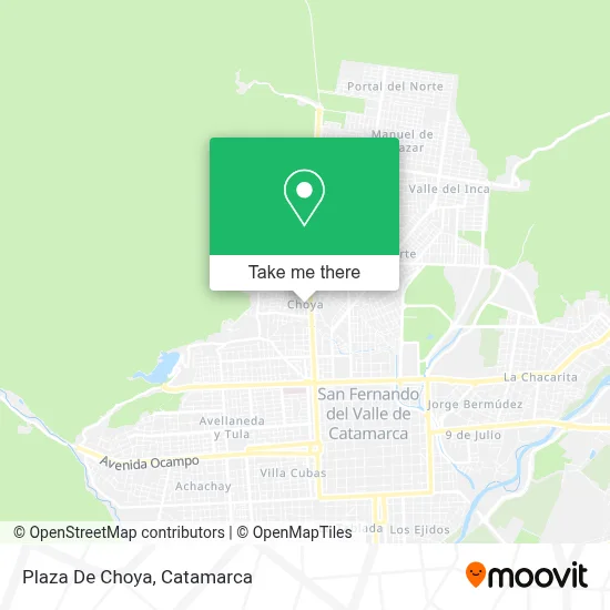 Plaza De Choya map