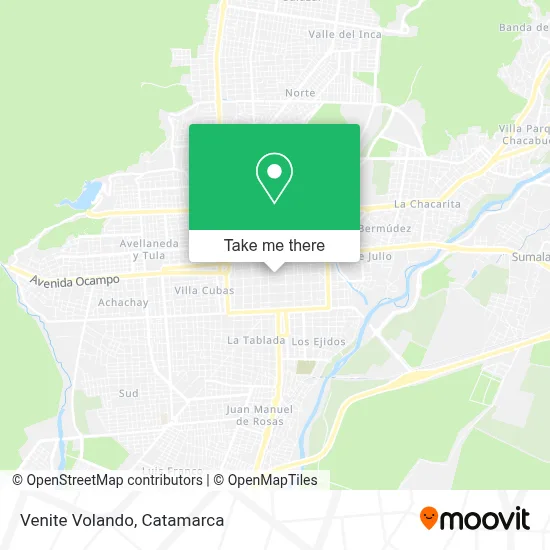 Venite Volando map