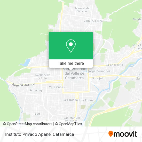 Instituto Privado Apane map