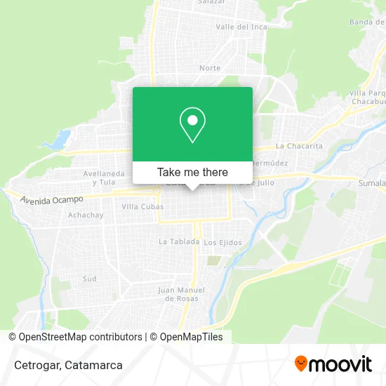 Cetrogar map
