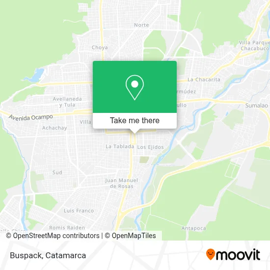 Buspack map