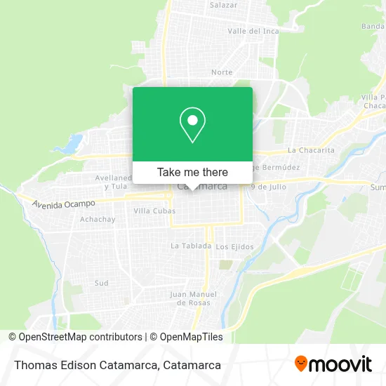 Thomas Edison Catamarca map