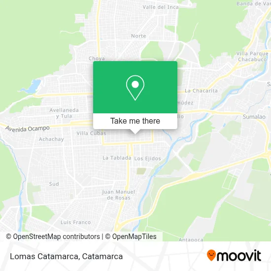 Lomas Catamarca map